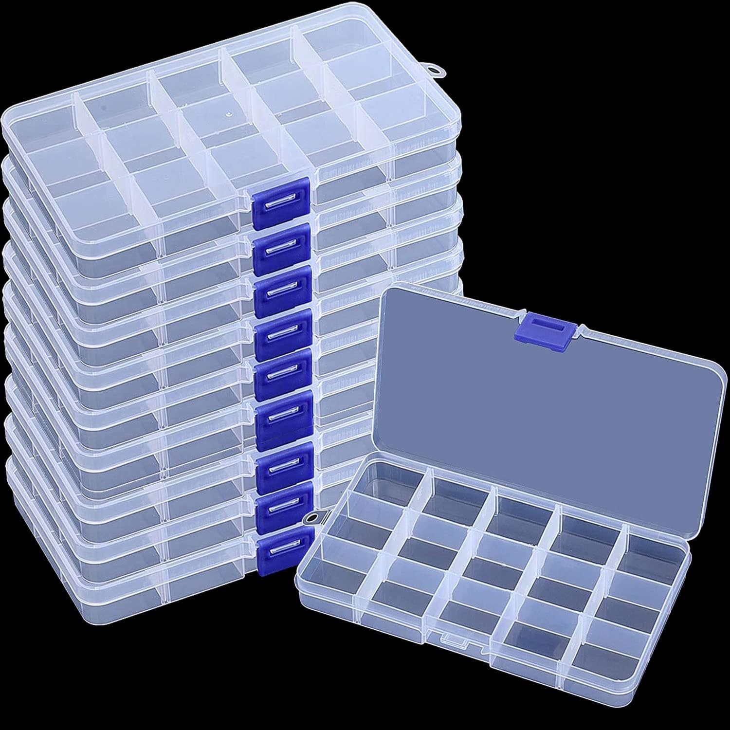 Tackle Box - Scatola portaoggetti in plastica trasparente a