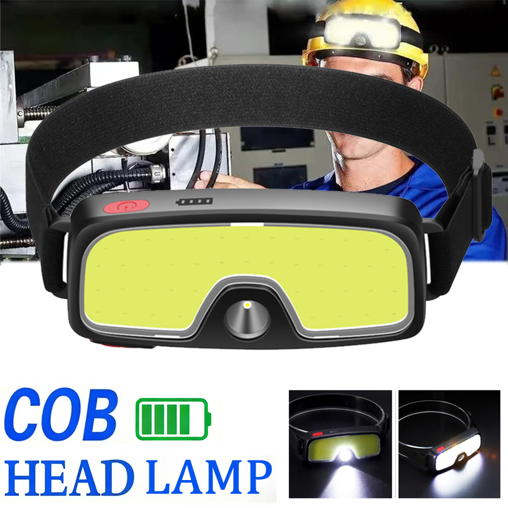 Fishing Headlamp - Potente lampada frontale COB ricaricabile tramite
