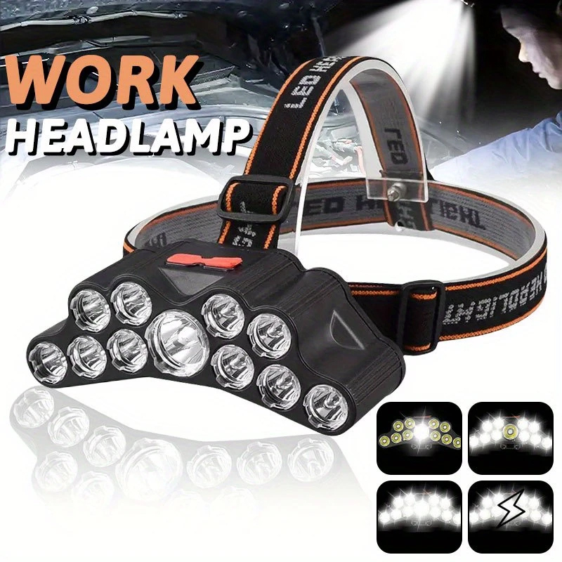 Fishing Headlamp - 11 Lampada frontale a LED Lampada
