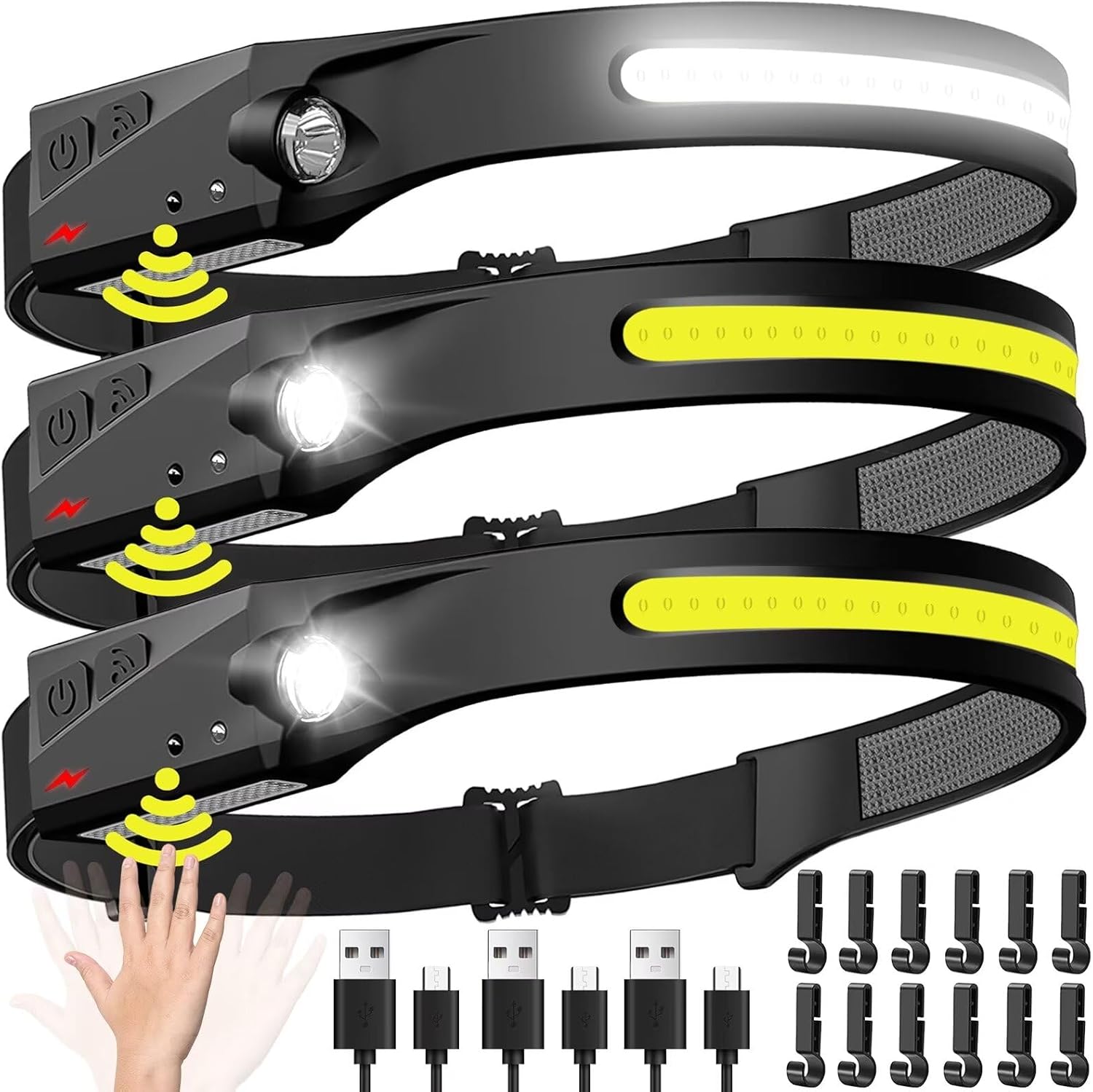 Fishing Headlamp - Lampada frontale con sensore Torcia frontale