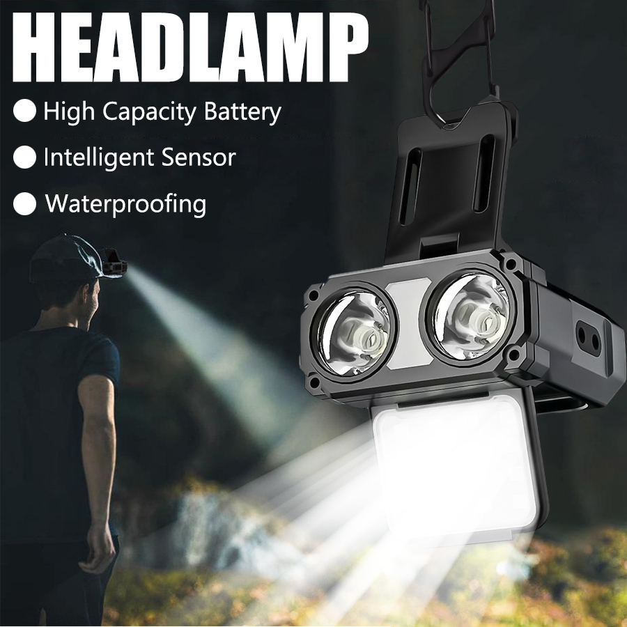 Fishing Headlamp - Sensore COB LED Lampada frontale con