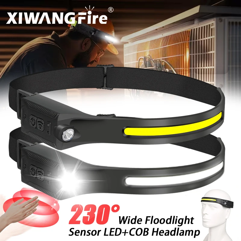 Fishing Headlamp - Lampada Frontale LED Ricaricabile, 3 Modalità