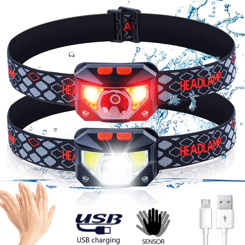 Fishing Headlamp - Torcia frontale a LED a 8