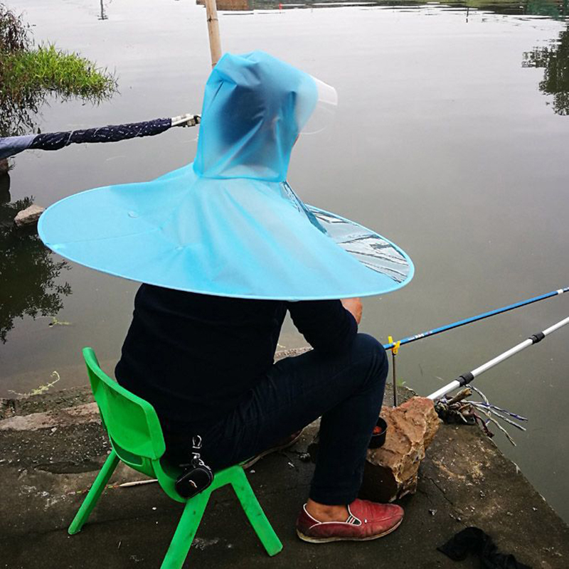 Fishing Equipment Jet - Cappello ombrello pieghevole da esterno Anti-pioggia