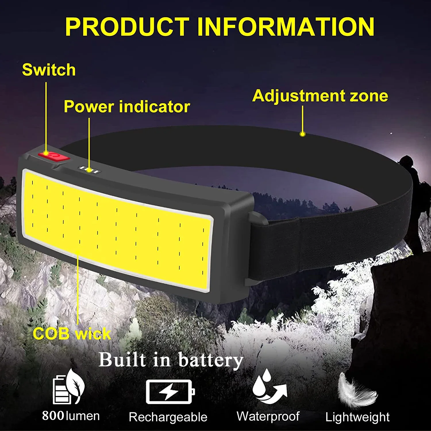 Fari LED portatili COB per est - Fishing Headlamp recensione e prezzo