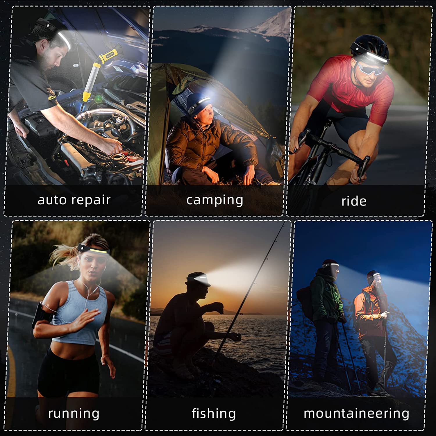 Lampada frontale con sensore T - Fishing Headlamp recensione e prezzo